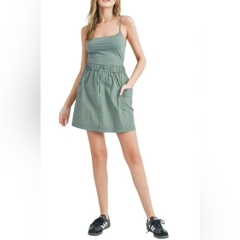 Lush Olive Green Midi Dress